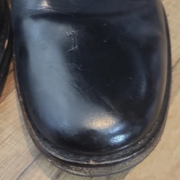 COLE HAAN Nike Air Black Leather Military Boot - O11062 - Picture 3 of 15